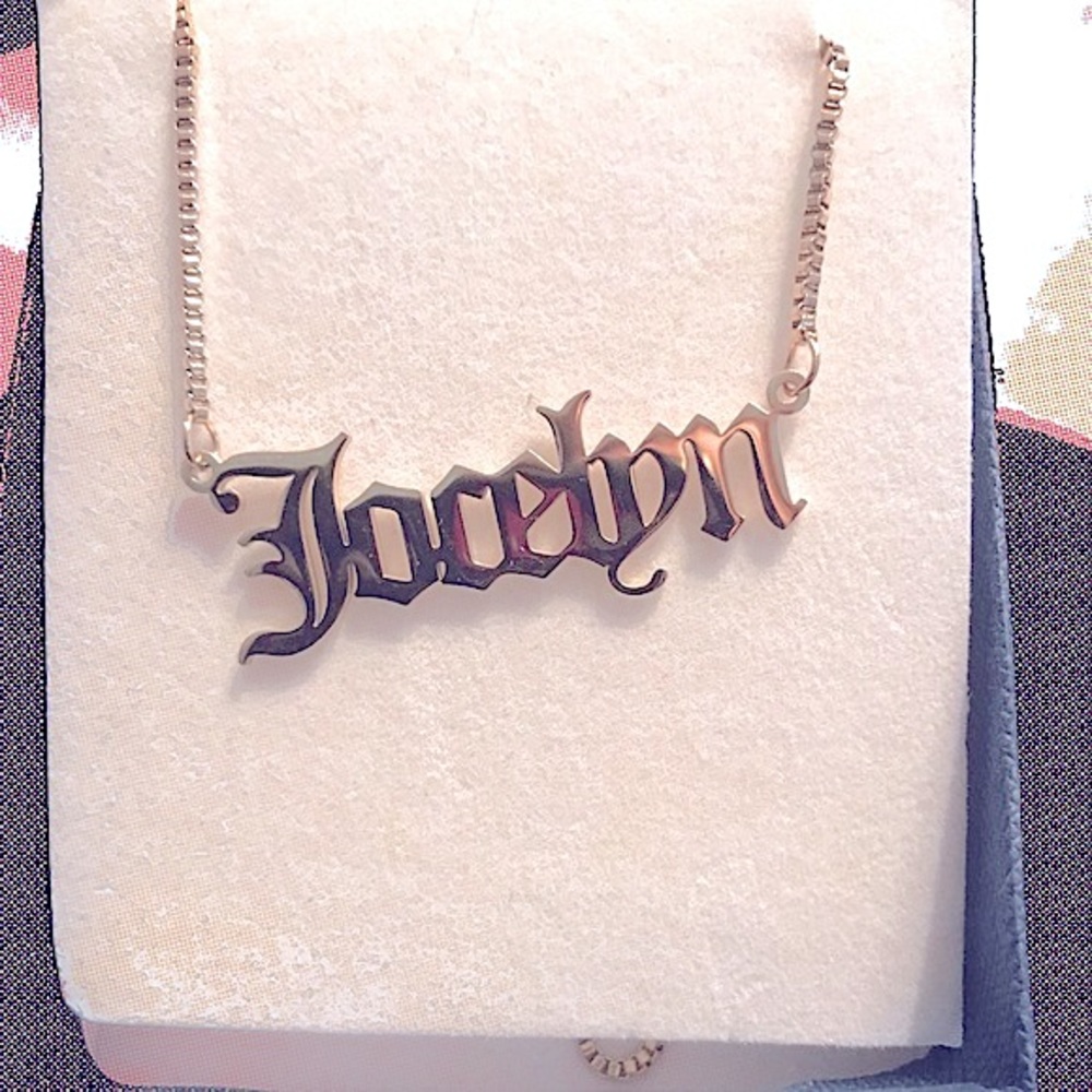 Jocelyn Custom Personalized Name Golden Necklace